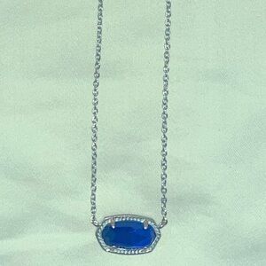 KENDRA SCOTT -silver-Royal blue- necklace. Gently used